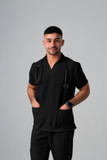 on call scrub-black