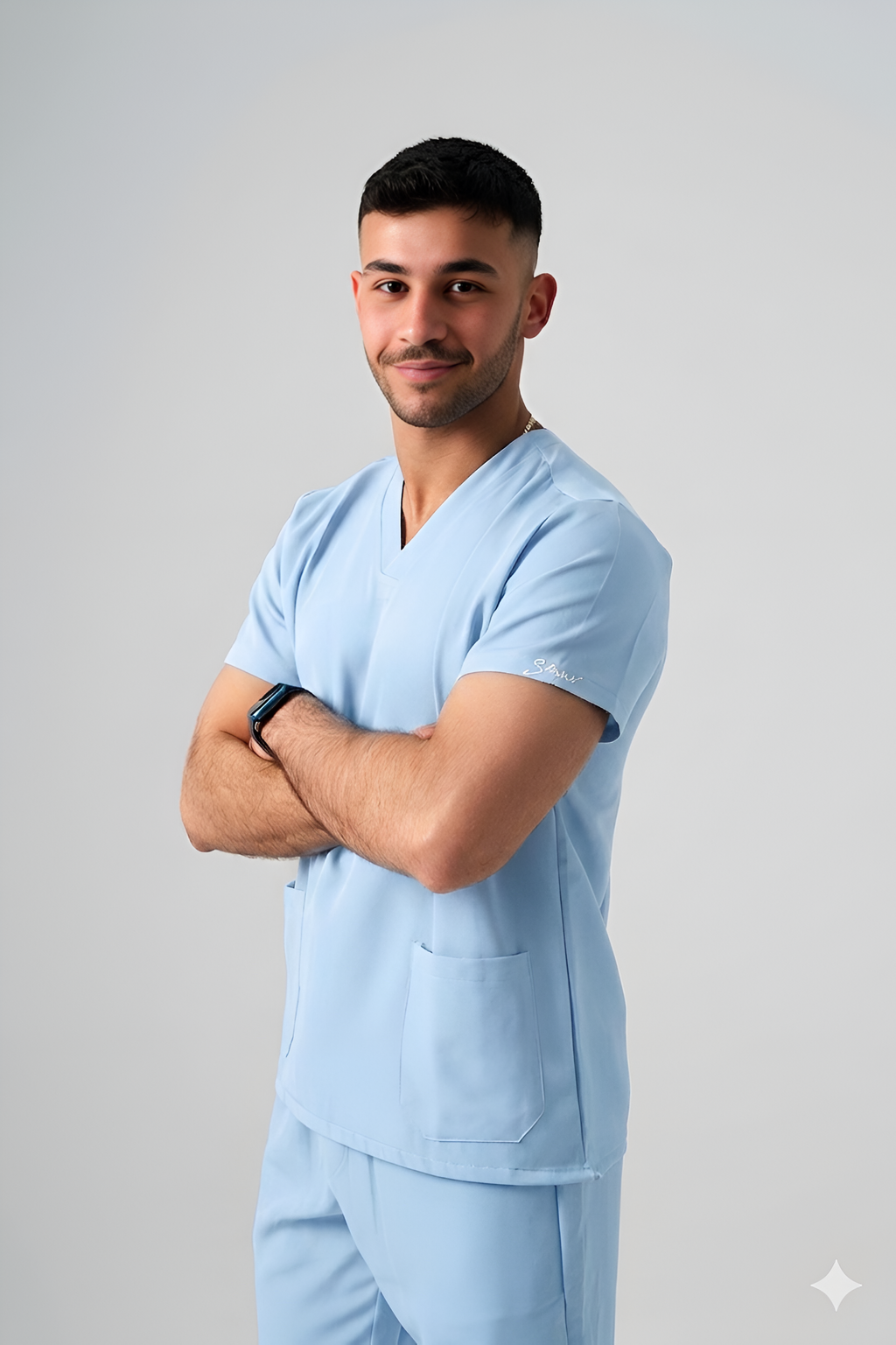 scrub-cile blue